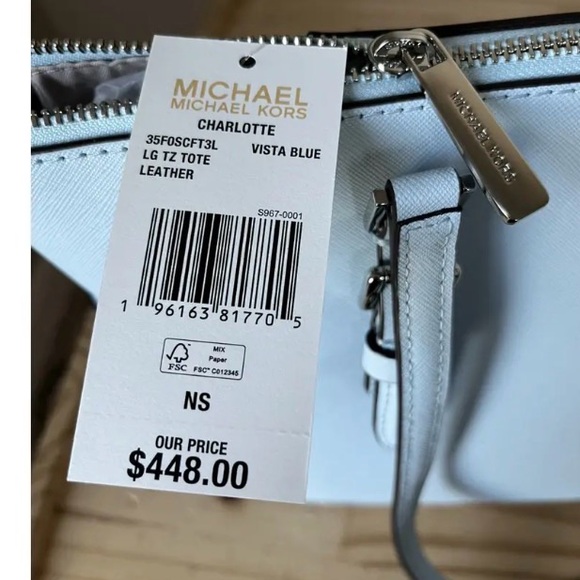 Michael Kors Light Blue Shoulder Bag - Picture 4 of 4